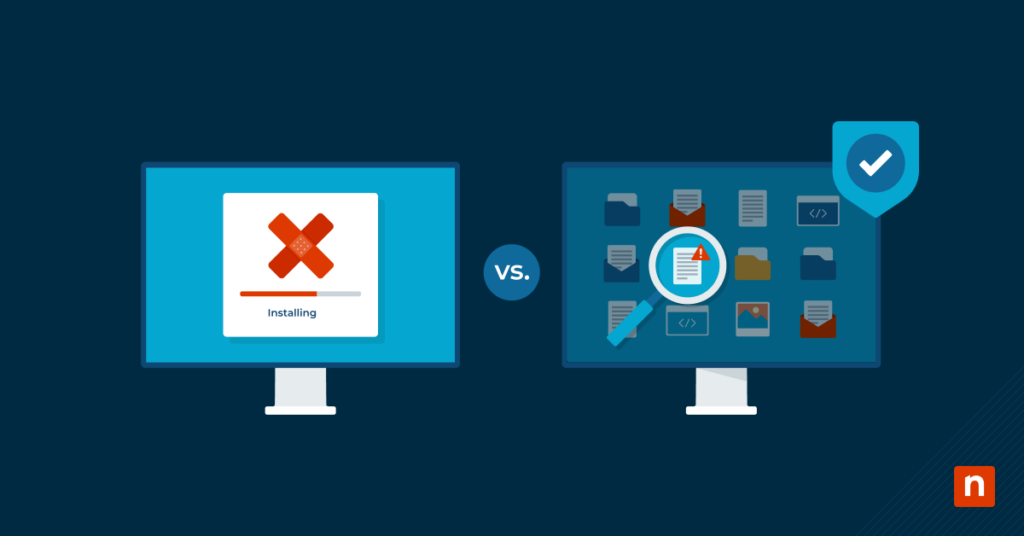 Patch management vs vulnerability management blog banner