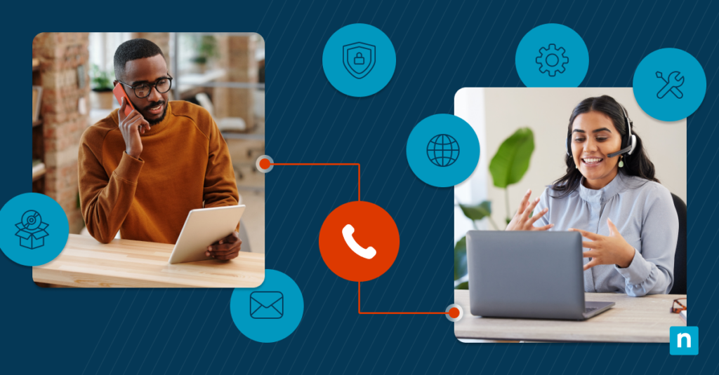 Photos of professionals working representing IT Service Delivery