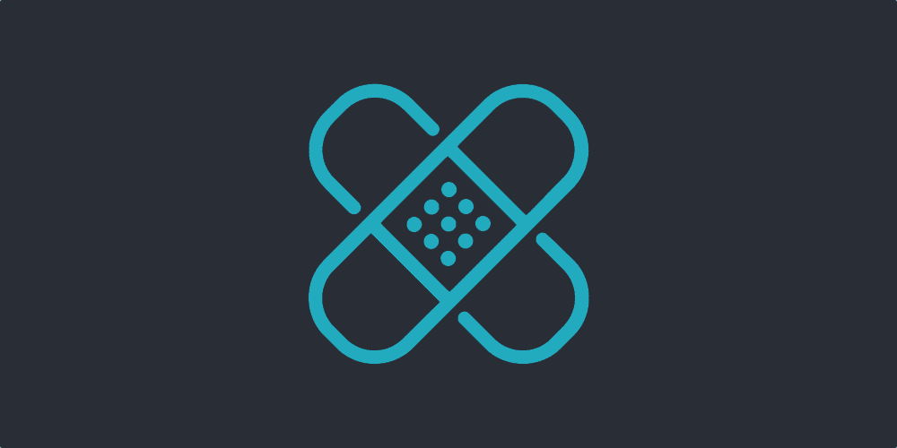 Patch management icon on blue background - why patch management is important for MSPs