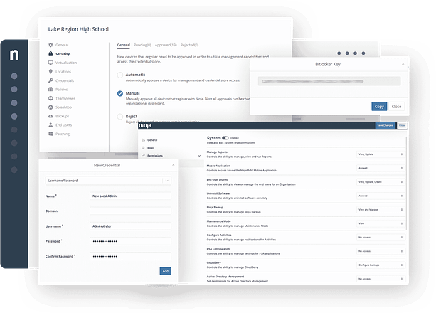 A screenshot of the NinjaOne RMM
