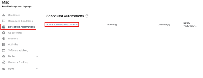 Add a Scheduled Automation