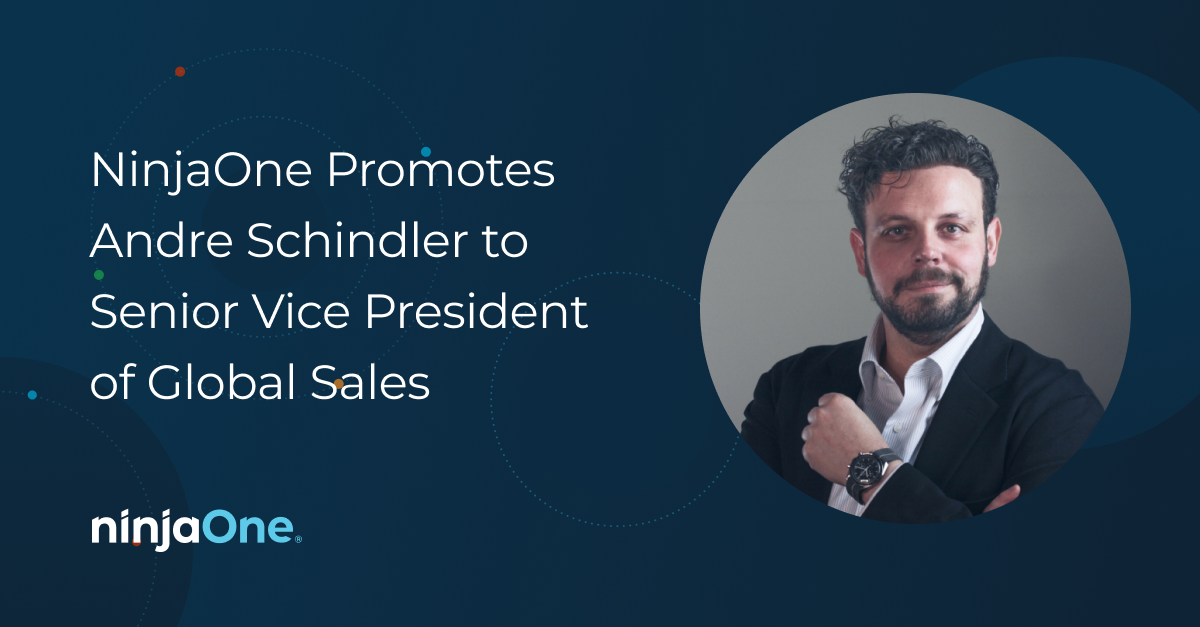 AndreSchindler NinjaOne Promotes Andre Schindler to Senior Vice President of Global Sales