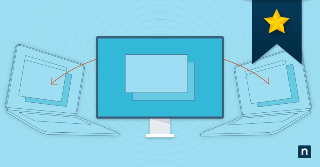 Best Remote Access Software Illustration of screens and connections between systems representing best remote access software