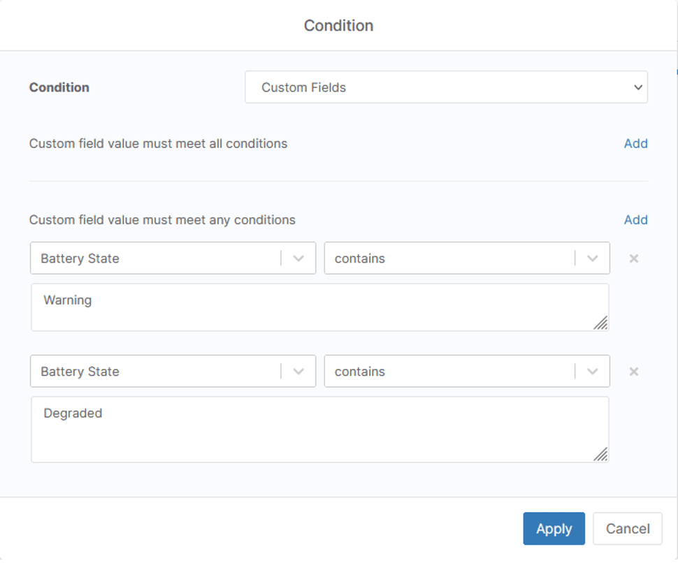 Condition1 - Four Advanced Uses for Custom Fields in NinjaOne