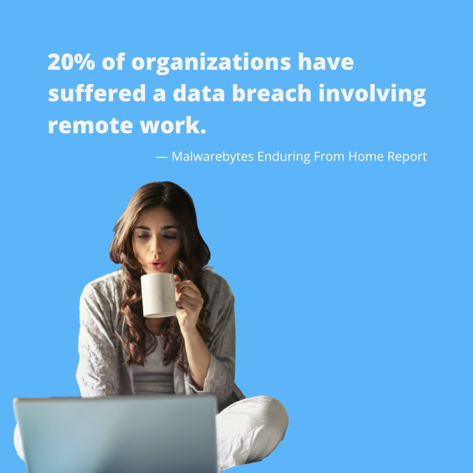 remote work data breach statistic