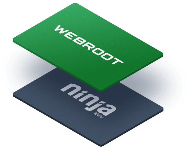Webroot and NinjaOne - Logos combined