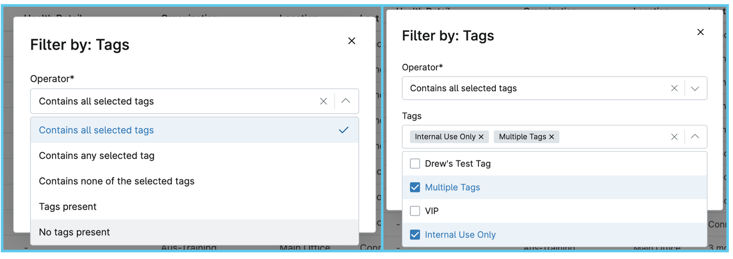Device Tags screenshot