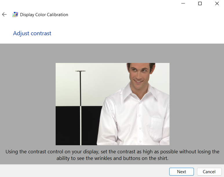 Régler le contraste