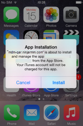 App Installation window