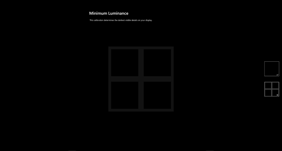 Calibrating Minimum Luminance