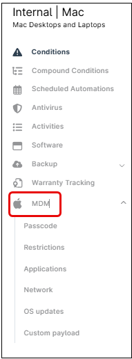 MDM tab