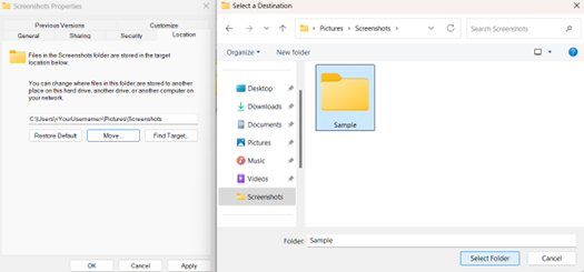 Seleziona una nuova destinazione
