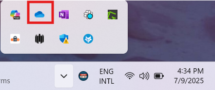 OneDrive Settings icon