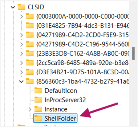 Add ShellFolder settings