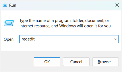 Open Registry Editor