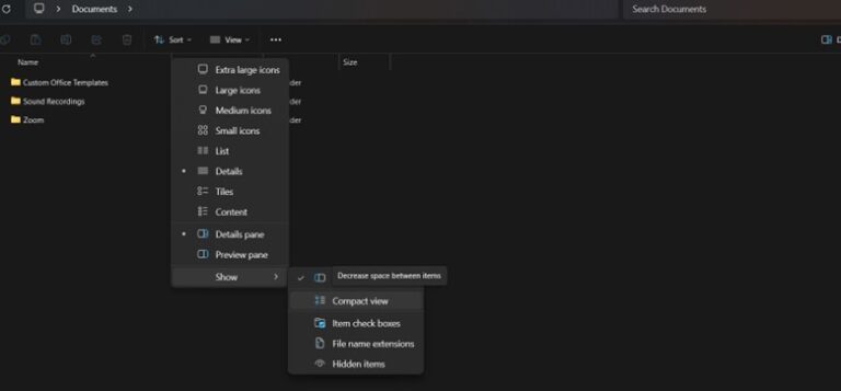 Toggle Compact View in File Explorer in Windows 11 | NinjaOne