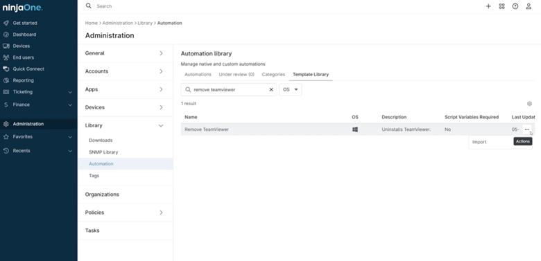 Main automation library