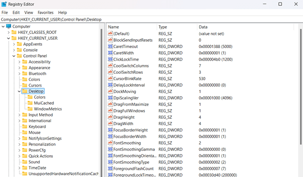 Go to the address key