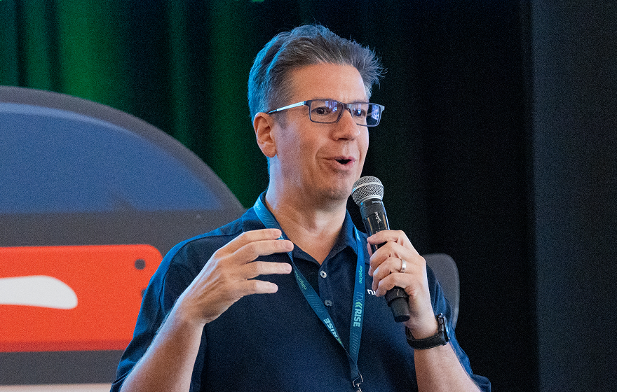 Photo of Sal speaking