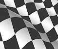 black and white checkered flag