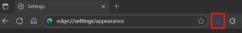 Icon within the toolbar