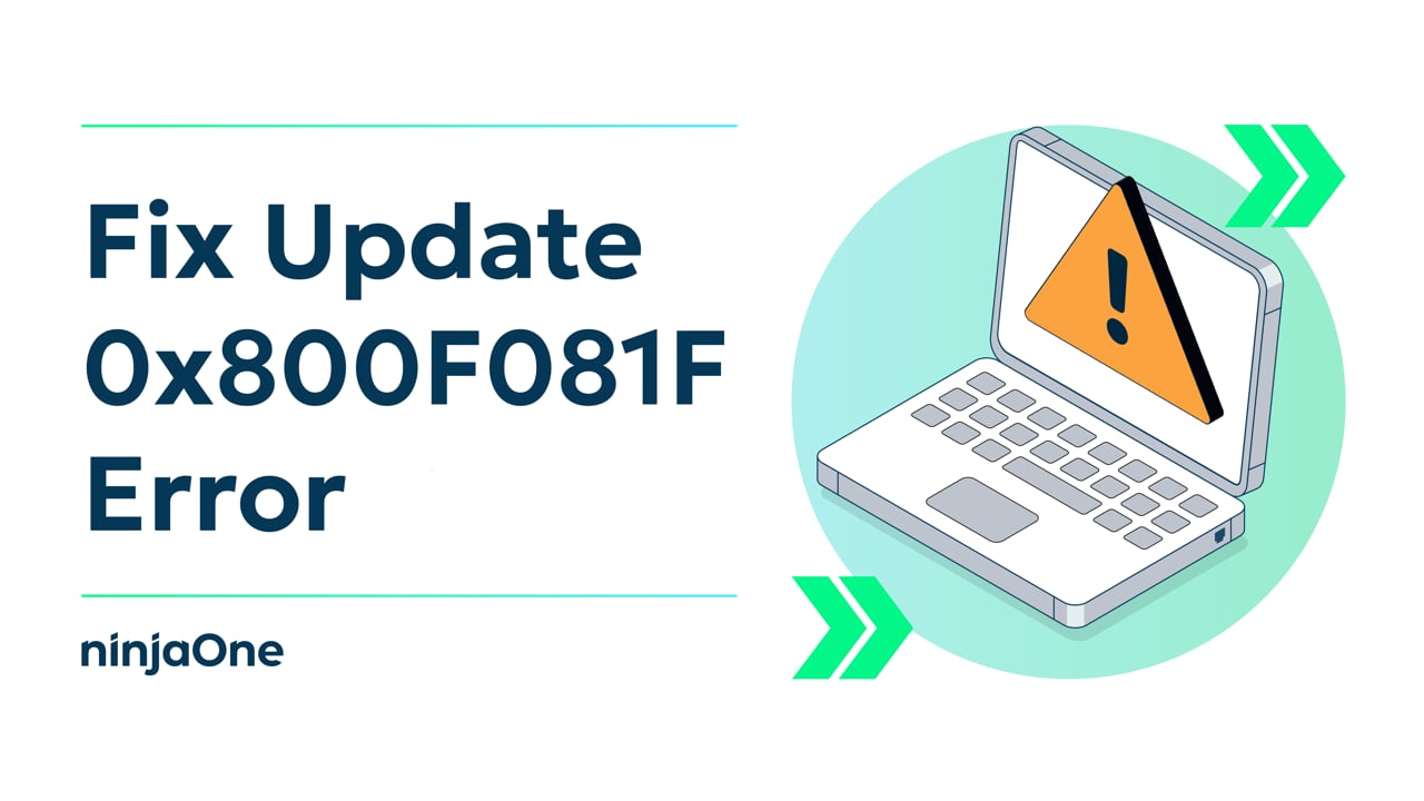 How to Fix the Update Error 0x800F081F in Windows 11 | IT Video Hub ...