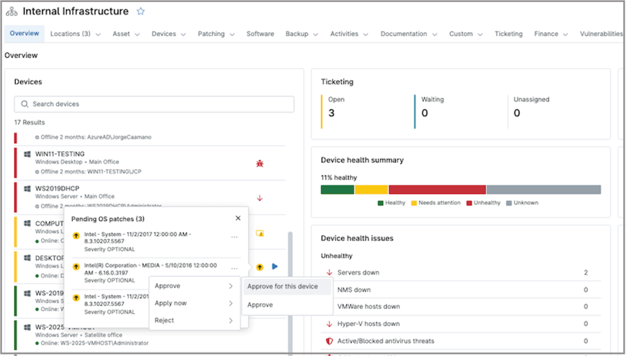 Endpoint-Specific Patching