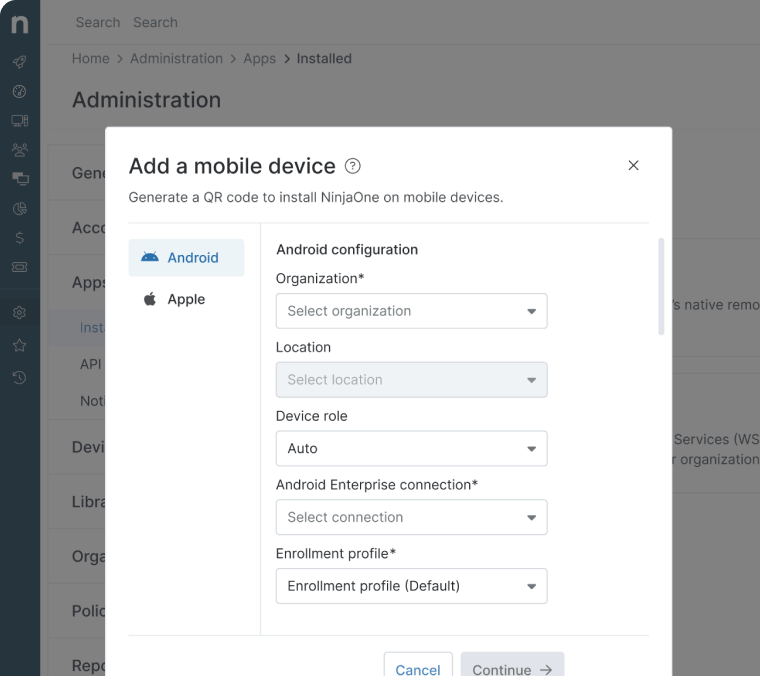 Découvrez NinjaOne Mobile Device Management (MDM)