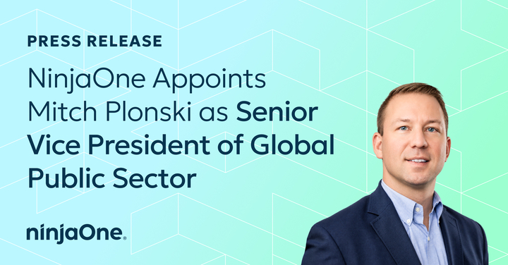 n1-2049_mitch_plonski_press_release_-_social_share_v1_720 NinjaOne nomina Mitchell Plonski Senior Vice President of Global Public Sector