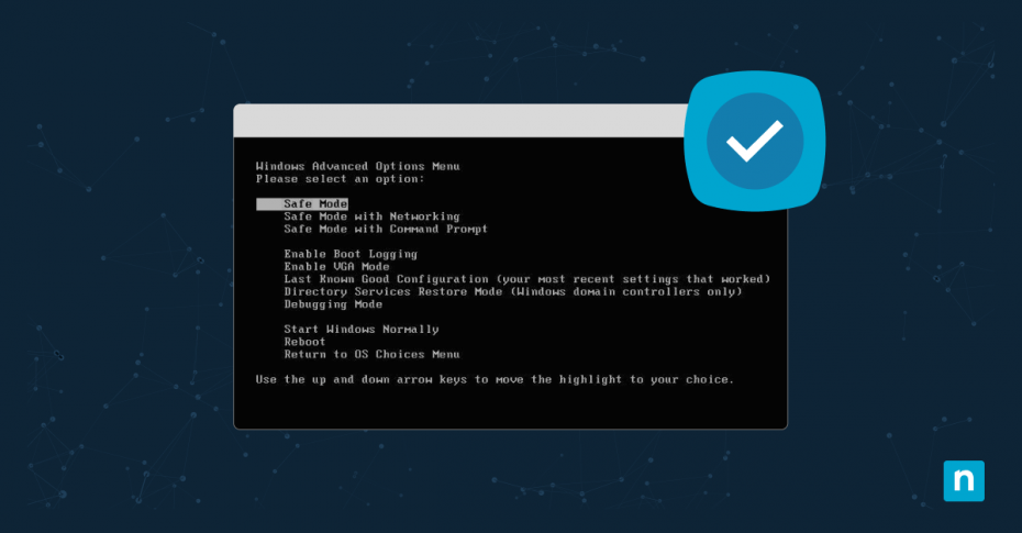 der abgesicherte Modus mit Netzwerktreibern