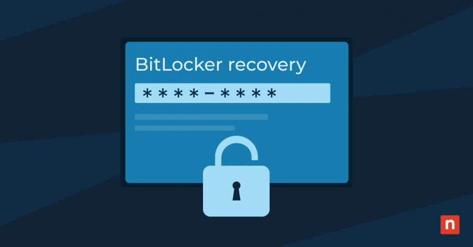 UI illustration of BitLocker recovery key representing How to Find Your Windows BitLocker Recovery Key