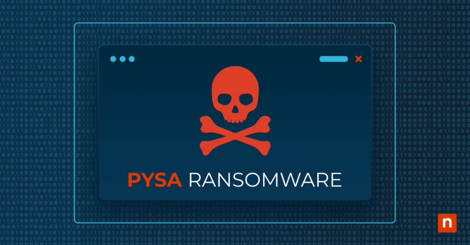 An image of a warning sign for the blog "What Is PYSA Ransomware & How to Protect Yourself from It"