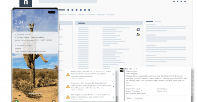 canali di notifica di Ninja