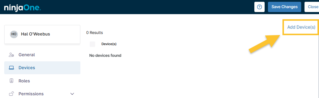 End User Sharing for Device Access - NinjaOne