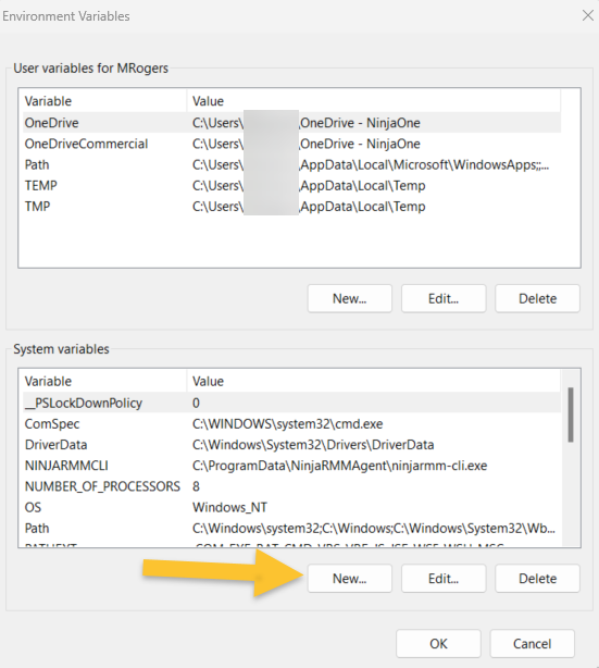 Editing System Variables NinjaOne NMS: Troubleshooting: High CPU Usage For The NMSManager.exe ...