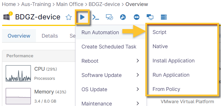 Ninjaone Script Variables Running Automation Scripts and Applications on Demand - NinjaOne