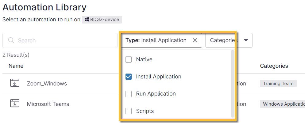Running Automation Scripts and Applications on Demand - NinjaOne
