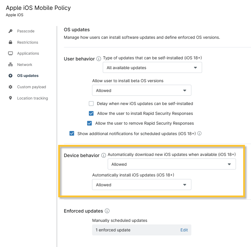 NinjaOne Apple MDM: Apple OS Update Management - NinjaOne