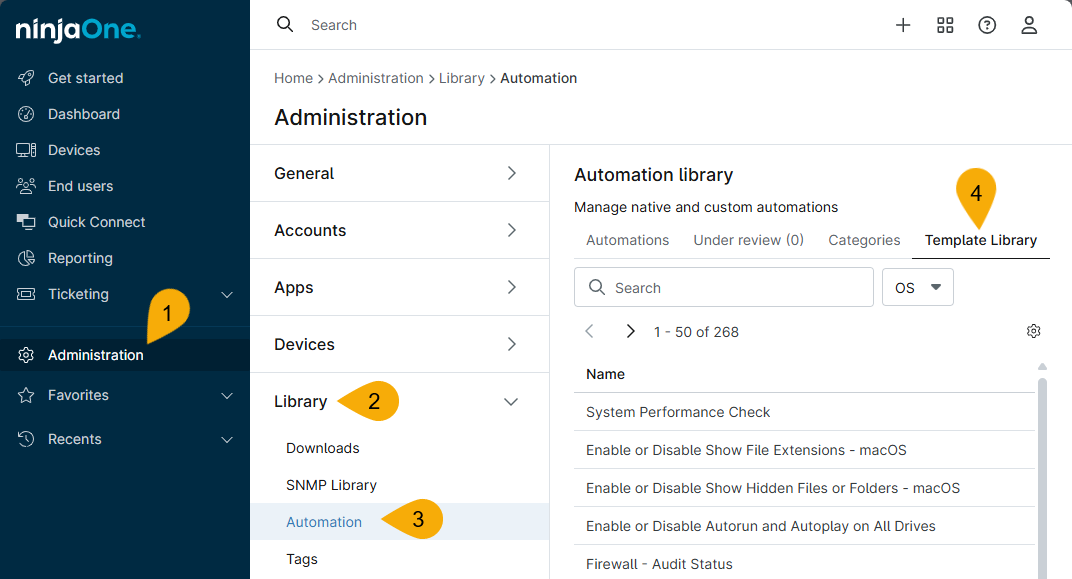Ninjaone Script Variables Libreria di modelli di automazione: script token sicuri - NinjaOne