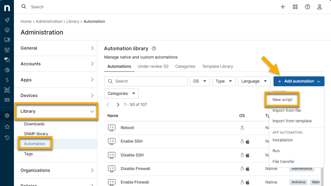 Ninjaone Script Variables NinjaOne Gestion des terminaux : premiers pas avec les scripts d ...