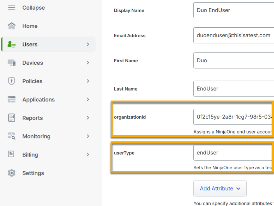 Configuring NinjaOne SCIM with Duo Security - NinjaOne