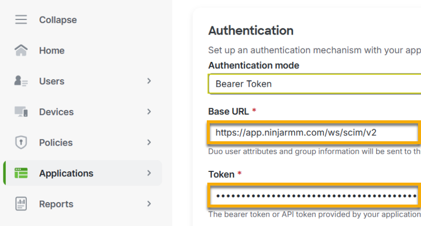 Configuring NinjaOne SCIM with Duo Security - NinjaOne