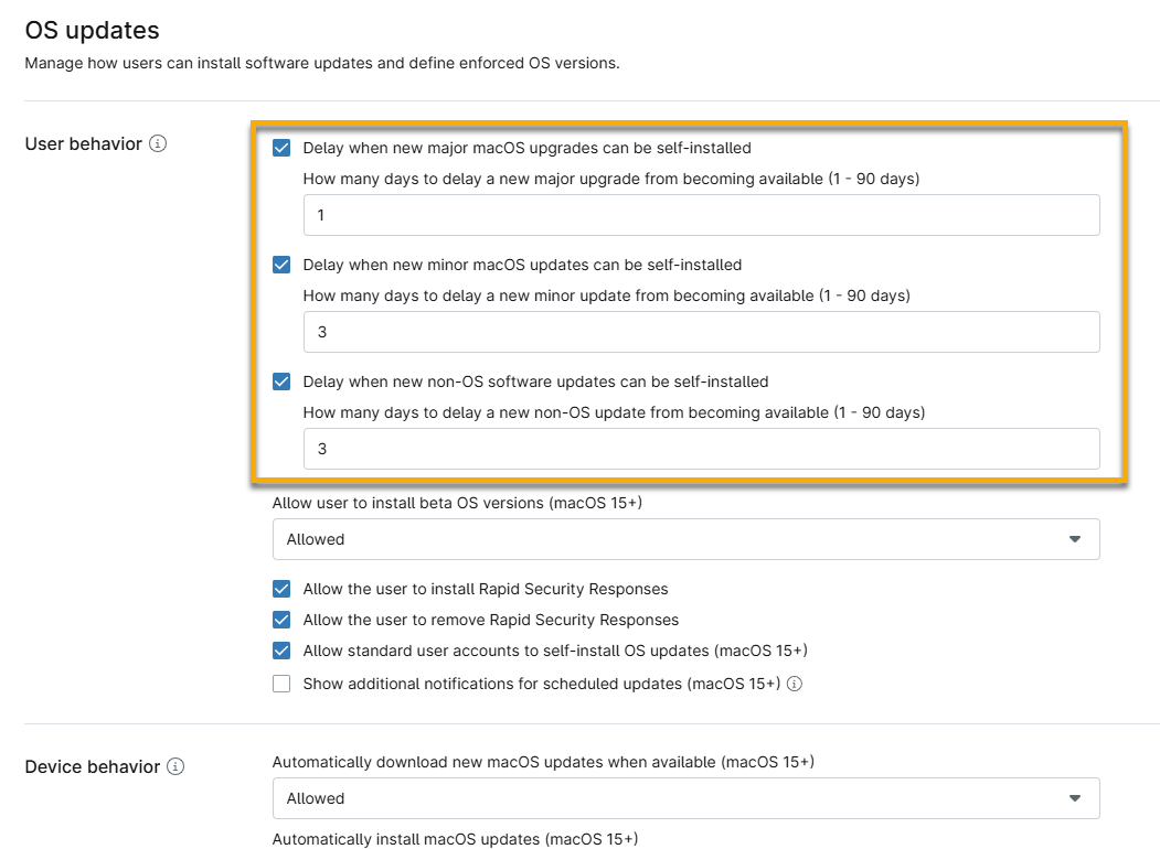 NinjaOne MDM: OS Updates for macOS - NinjaOne