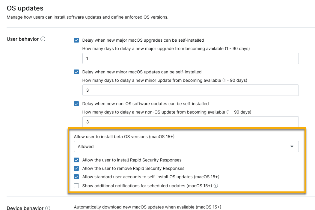 NinjaOne MDM: OS Updates for macOS - NinjaOne