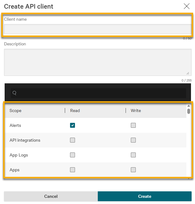 Integrazioni NinjaOne: Scopi API richiesti per CrowdStrike Multi ...