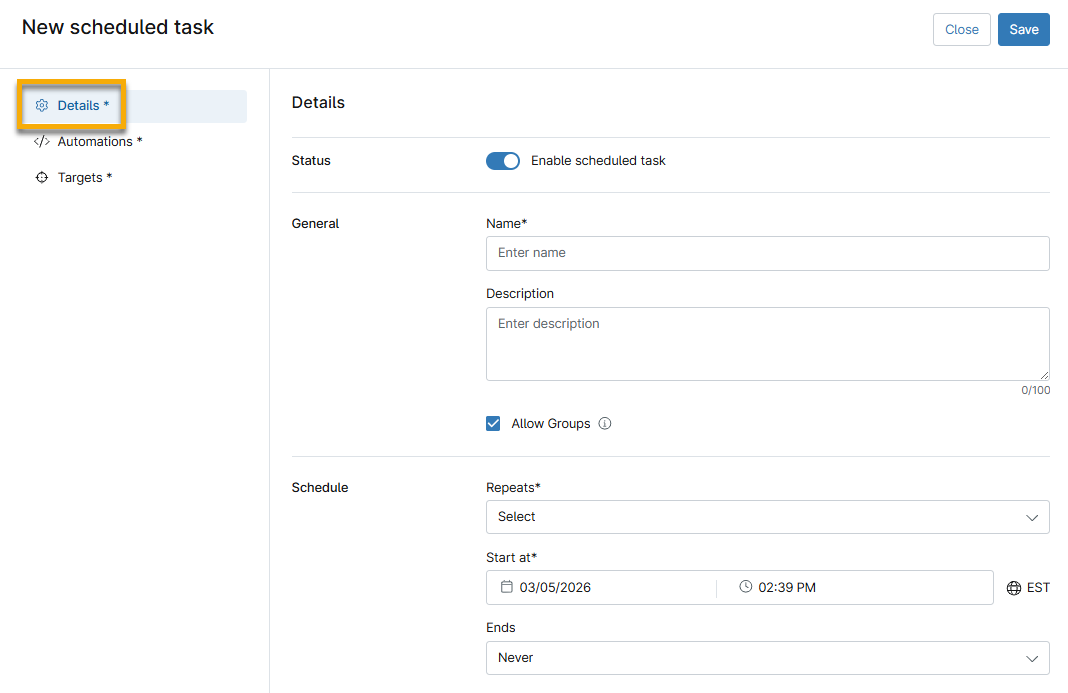 Scheduled Tasks