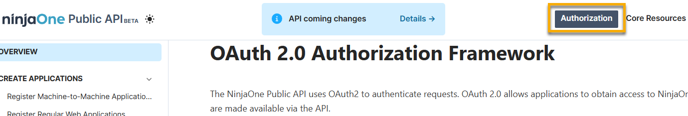 NinjaOne Documentation: Public API - NinjaOne